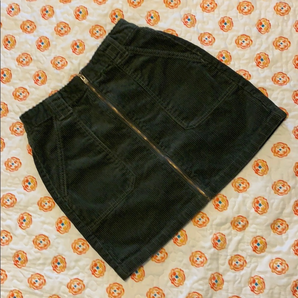 Olive green skirt